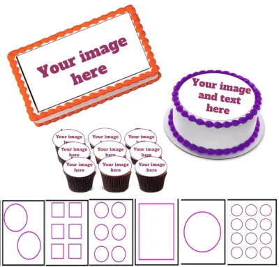 Custom Edible Printing Service - CakeTools UAE - Edible Printing Services - Close-up View