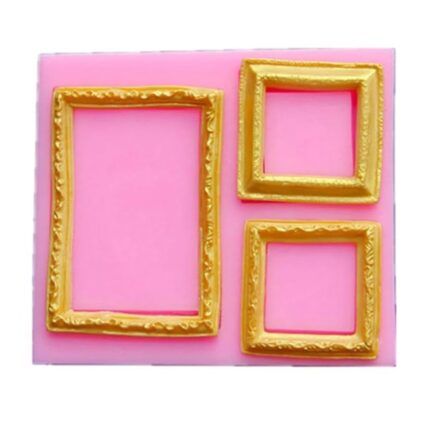 Frame Border Silicone Mould Design#4 - Cake Tools - Silicone Moulds - Full View