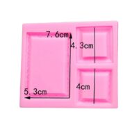 Frame Border Silicone Mould Design#4 - Cake Tools - Silicone Moulds - Close-up View