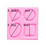 Frame Border Silicone Mould Design#5 - Cake Tools - Silicone Moulds - Showing Size
