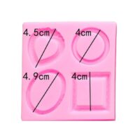 Frame Border Silicone Mould Design#5 - Cake Tools - Silicone Moulds - Showing Size