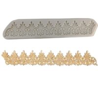 Vintage Baroque Border Silicone Mould 1 - Cake Tools - Silicone Moulds - On Display