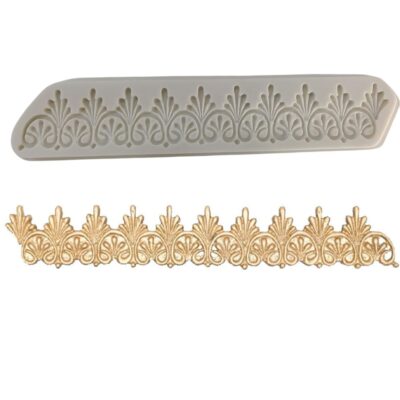 Vintage Baroque Border Silicone Mould 1 - Cake Tools - Silicone Moulds - On Display