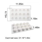 15 Cavity Sphere Shape Mousse Cake Silicone Baking Pan 1