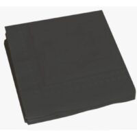 50 Pcs Black Napkin 2 PLY 25x25 cm
