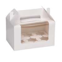 6 Holes Cupcake Boxes with Handle