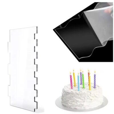 6 Pcs Set Transparent Cake Cream Scraper (2)