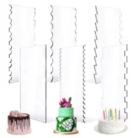 6 Pcs Set Transparent Cake Cream Scraper (3)
