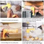 Cookie Press Gun Kit Set DIY Biscuit Maker3