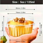 Cupcake Aluminum Baking Liner with Lid 125 ml