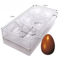 Easter Egg Shape Polycarbonate Chocolate Mould