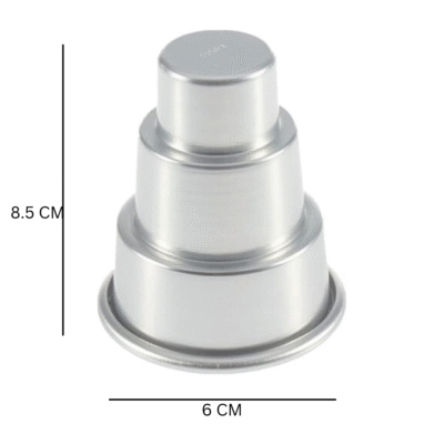 Mini 3 Tier Cupcake Aluminum Baking Pan Small2