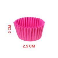 Mini Paper Cupcake Liner Pink
