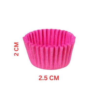 Mini Paper Cupcake Liner Pink