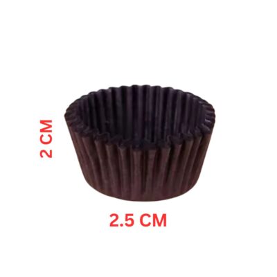 Mini Paper Cupcake Liner chocolate