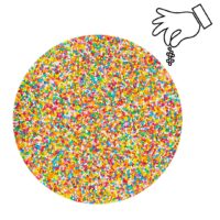 Rainbow Color Nonpareils Sprinkle