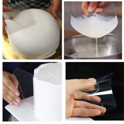 Set of 9 Flexible Transparent Cake Icing Scraper2