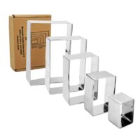 Stainless Steel Rectangle Cookie Cutter Set 5 pcs
