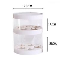 Transparent Round Cake Box 26x32cm (34)
