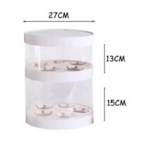 Transparent Round Cake Box 26x32cm (35)