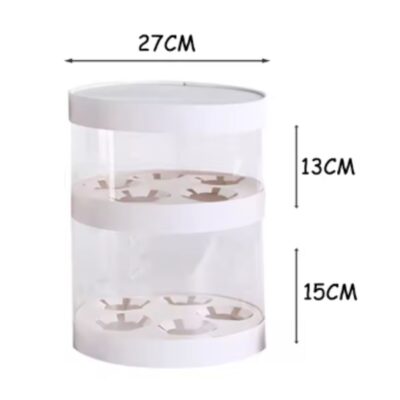 Transparent Round Cake Box 26x32cm (35)