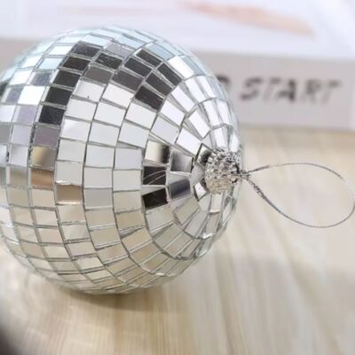 1 Pc Disco Ball Cake Topper 10 cm (2)