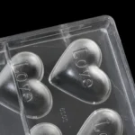 10 Cavity Love Heart Shape Polycarbonate Chocolate Mould (2)