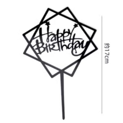 10 Pcs Happy Birthday Acrylic Cake Topper