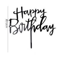 10 Pcs Happy Birthday Acrylic Cake Topper 1