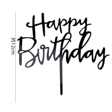 10 Pcs Happy Birthday Acrylic Cake Topper 1