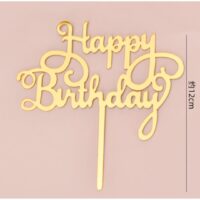 10 Pcs Happy Birthday Acrylic Cake Topper 2