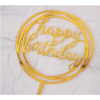 10 Pcs Happy Birthday Acrylic Cake Topper 3