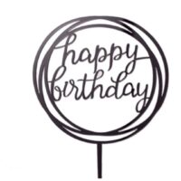 10 Pcs Happy Birthday Acrylic Cake Topper 4
