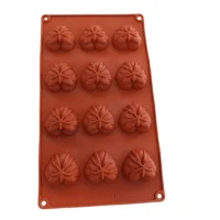 12 Cavity Mini Hearts Mousse Cake Silicone Baking Pan