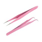 2 Pcs Set Stainless Steel Tweezers 11cm