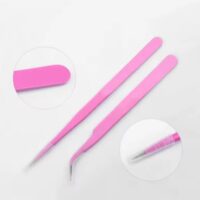 2 Pcs Set Stainless Steel Tweezers 11cm (2)