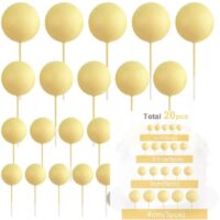20 Pcs Set Faux Balls Cake Topper