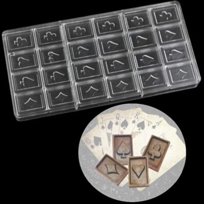 24 Cavity Poker Polycarbonate Chocolate Mould