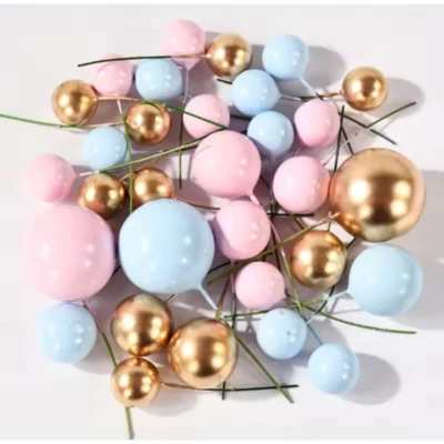 32 Pcs Set Faux Balls Cake Topper
