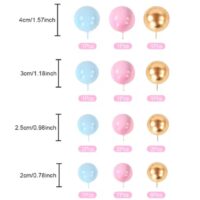 32 Pcs Set Faux Balls Cake Topper