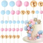 32 Pcs Set Faux Balls Cake Topper
