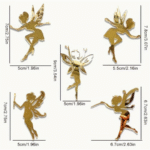 5 Pcs Acrylic Fairy Cake Topper