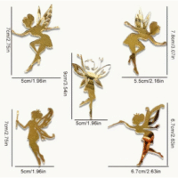 5 Pcs Acrylic Fairy Cake Topper