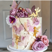 5 Pcs Acrylic Fairy Cake Topper