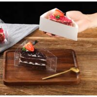 50 Pcs Triangular Cut Mousse Cake Paper Box