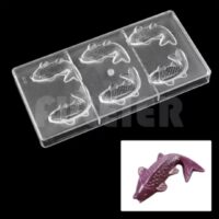 6 cavities Fish Shape Polycarbonate Chocolate Mould