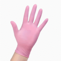 70 pcs Disposable Nitrile Gloves Pink