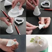 7pcsset Plastic Calla Lily Flower Cake Mold (2)