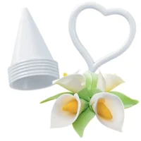 7pcsset Plastic Calla Lily Flower Cake Mold (3)