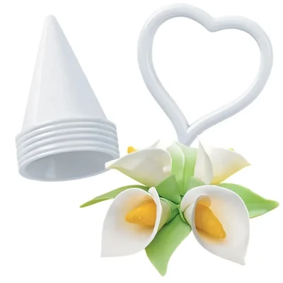 7pcsset Plastic Calla Lily Flower Cake Mold (3)